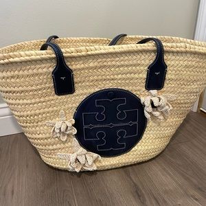 Tory Burch Wicker Beach Bag